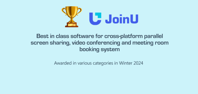 Компания JoinU получила высокую оценку в трех категориях программного обеспечения для конференц-связи от G2